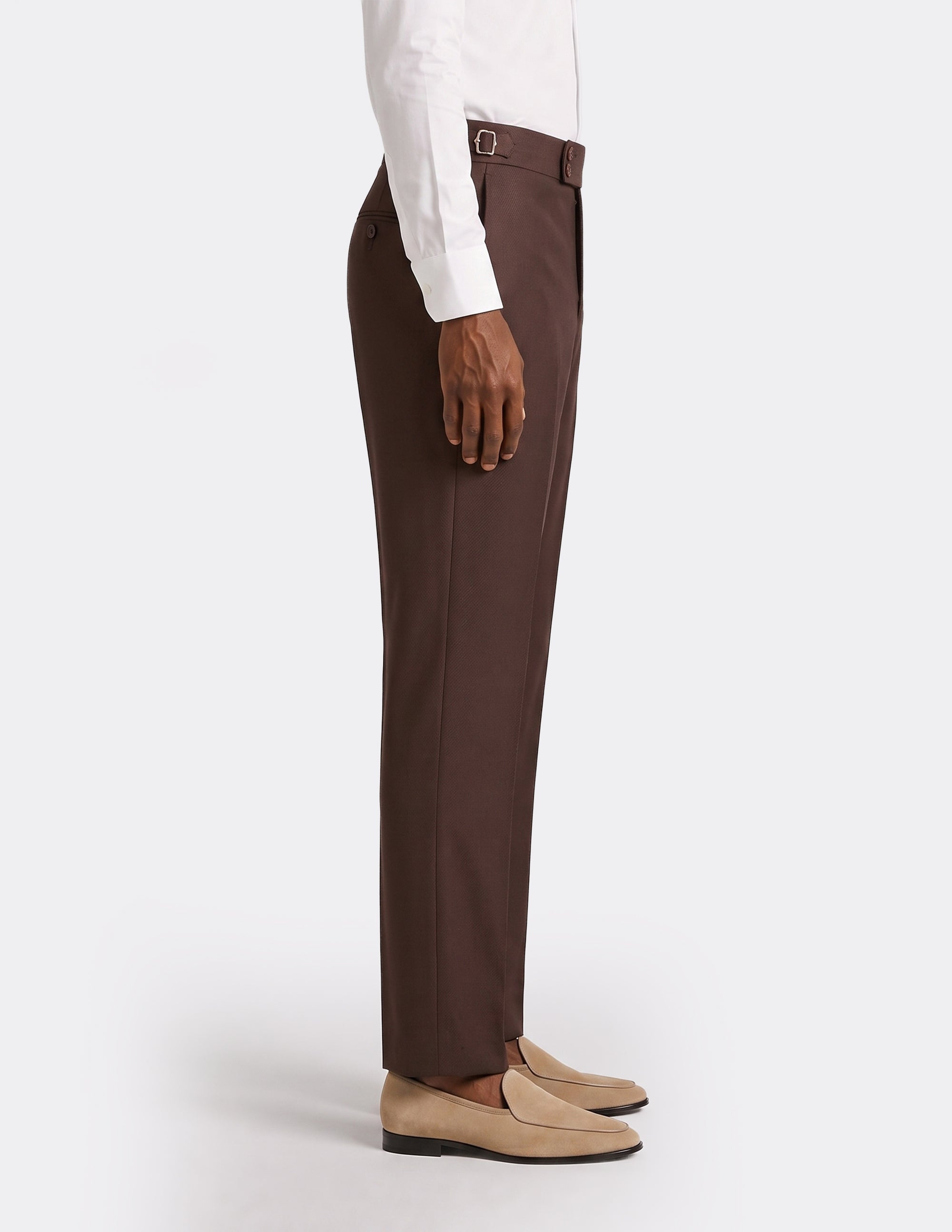The Modena Dark Chocolate DB Trousers - Samir Bachkami