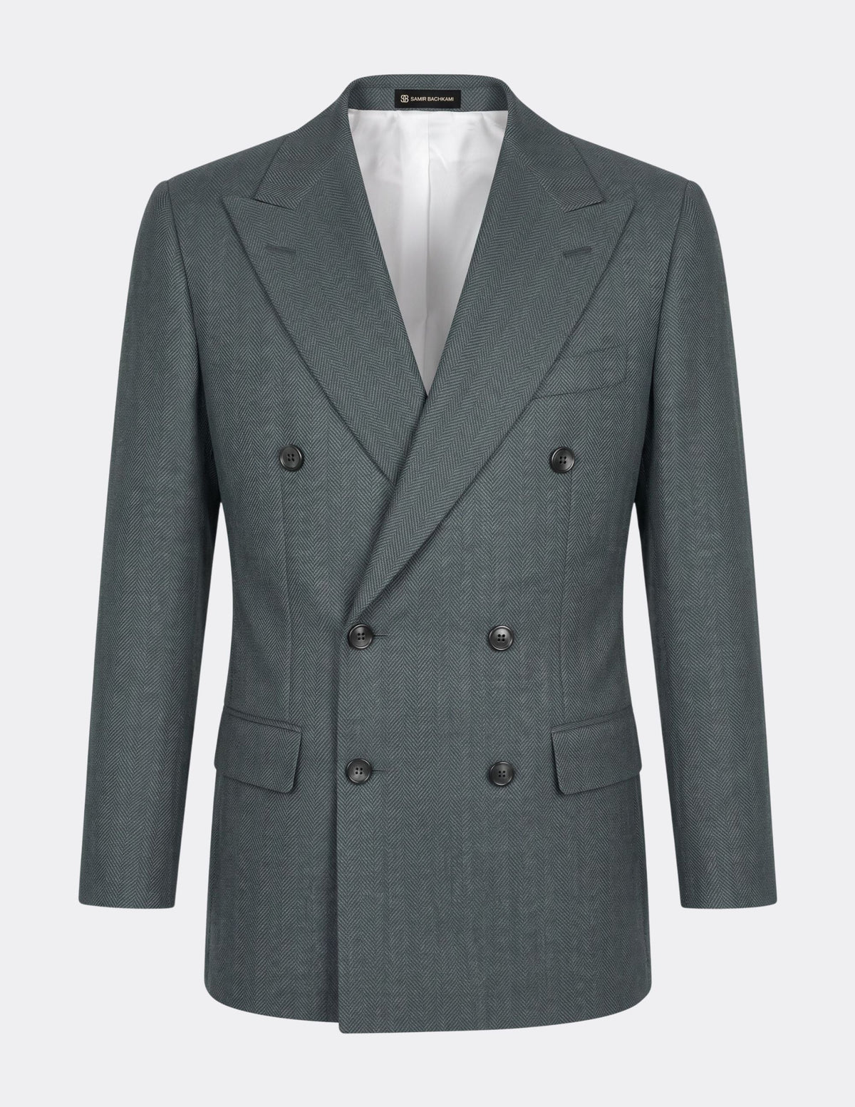 The Morveto Teal Double-Breasted Suit - Samir Bachkami
