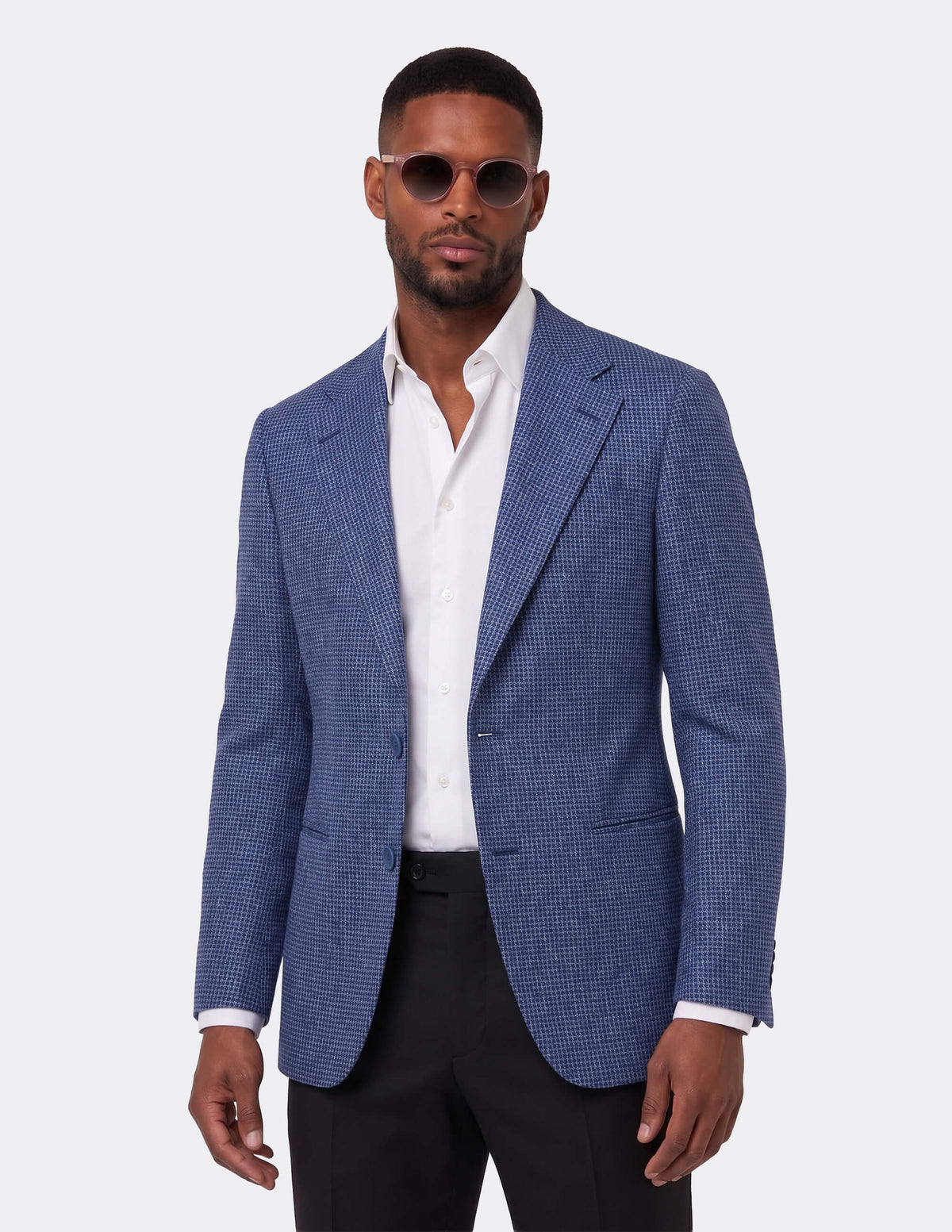 The Neravico Blue Single-Breasted Jacket - Samir Bachkami
