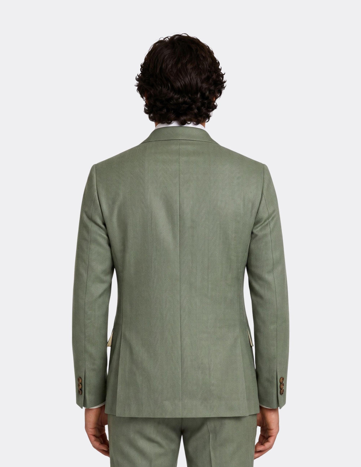 The Olivaro Sage Double-Breasted Jacket - Samir Bachkami