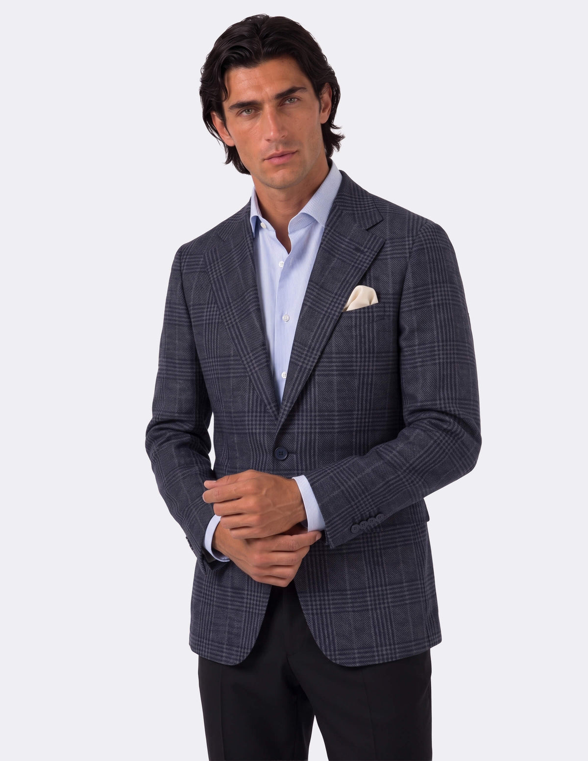 The Orsano Navy Single-Breasted Jacket - Samir Bachkami
