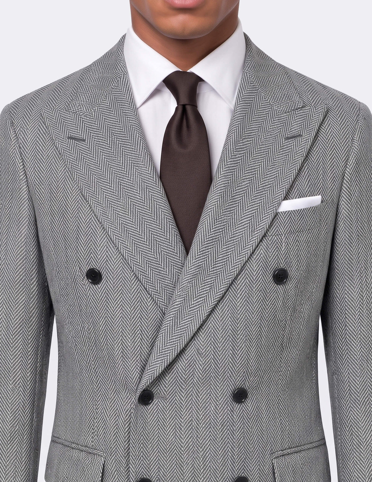 The Oxford Grey Double-Breasted Suit - Samir Bachkami
