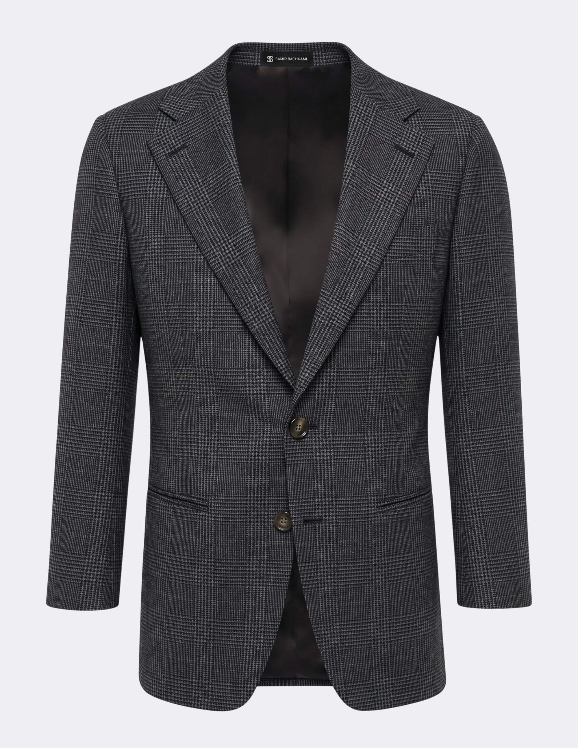 The Regent Charcoal Check Jacket - Samir Bachkami