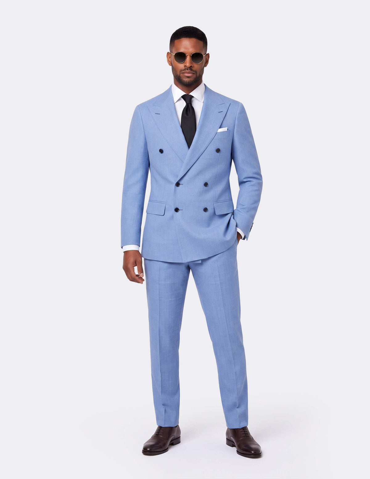 The Riviera Ice Double-Breasted Suit - Samir Bachkami