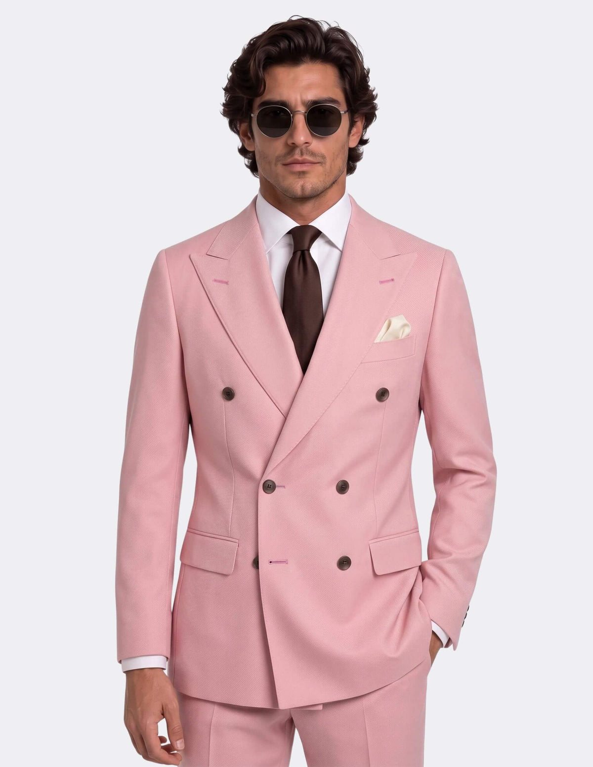 The Riviera Rose Double-Breasted Suit - Samir Bachkami
