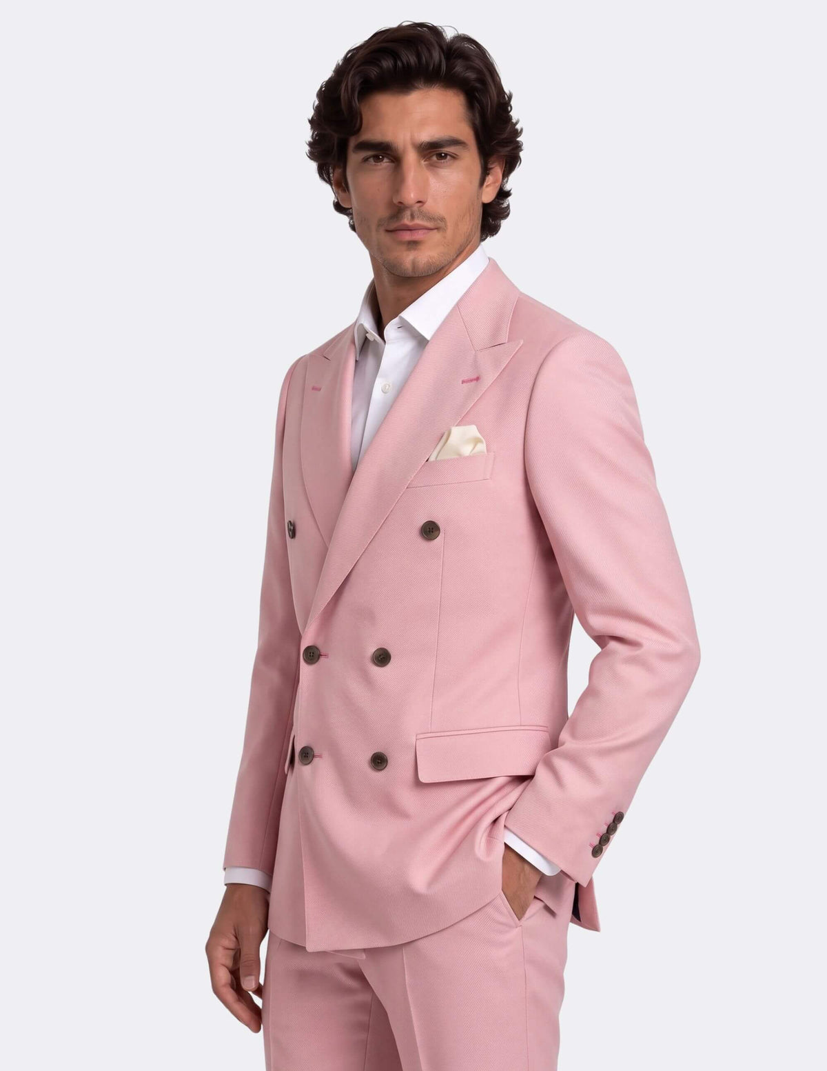 The Riviera Rose Double-Breasted Suit - Samir Bachkami