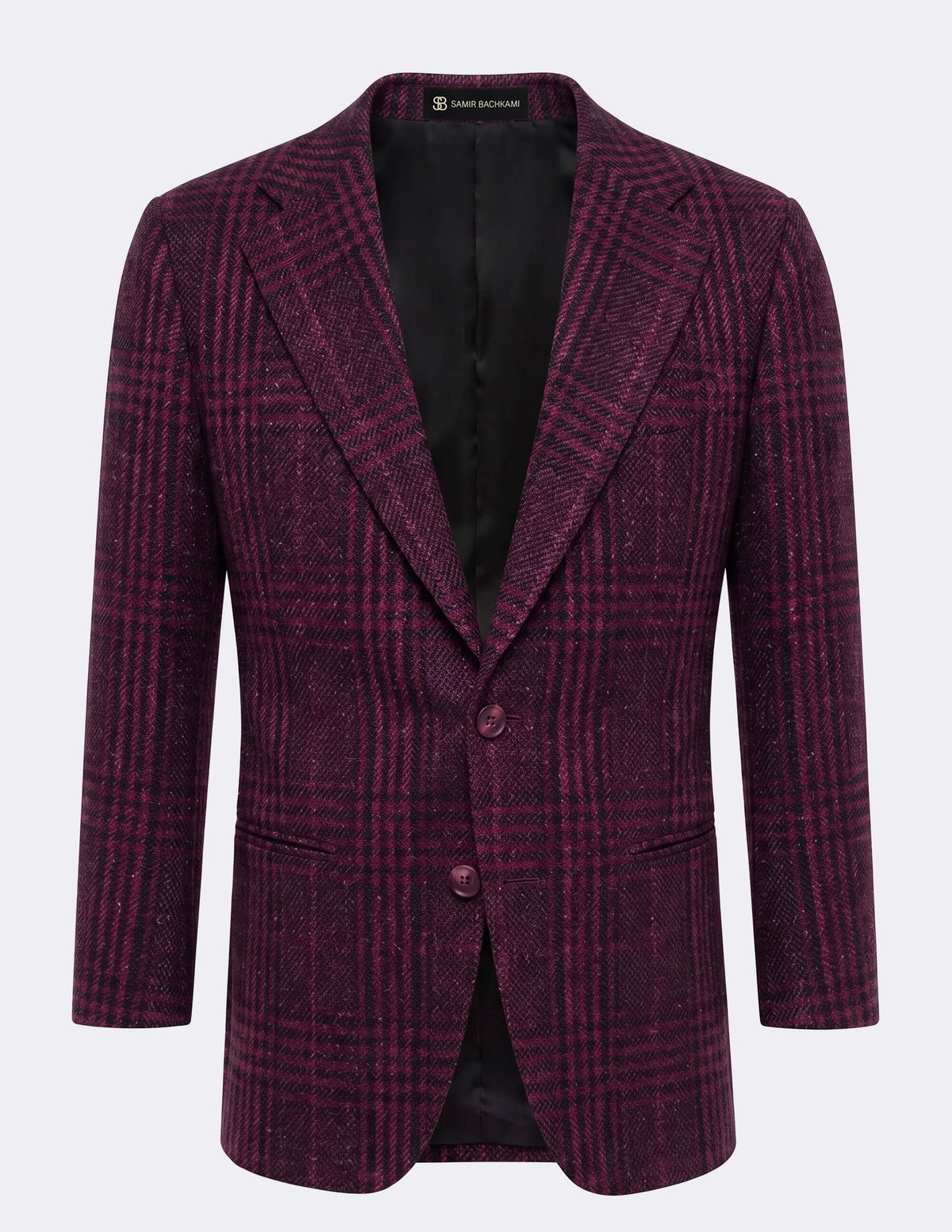 The Rosvento Burgundy Single-Breasted Jacket - Samir Bachkami