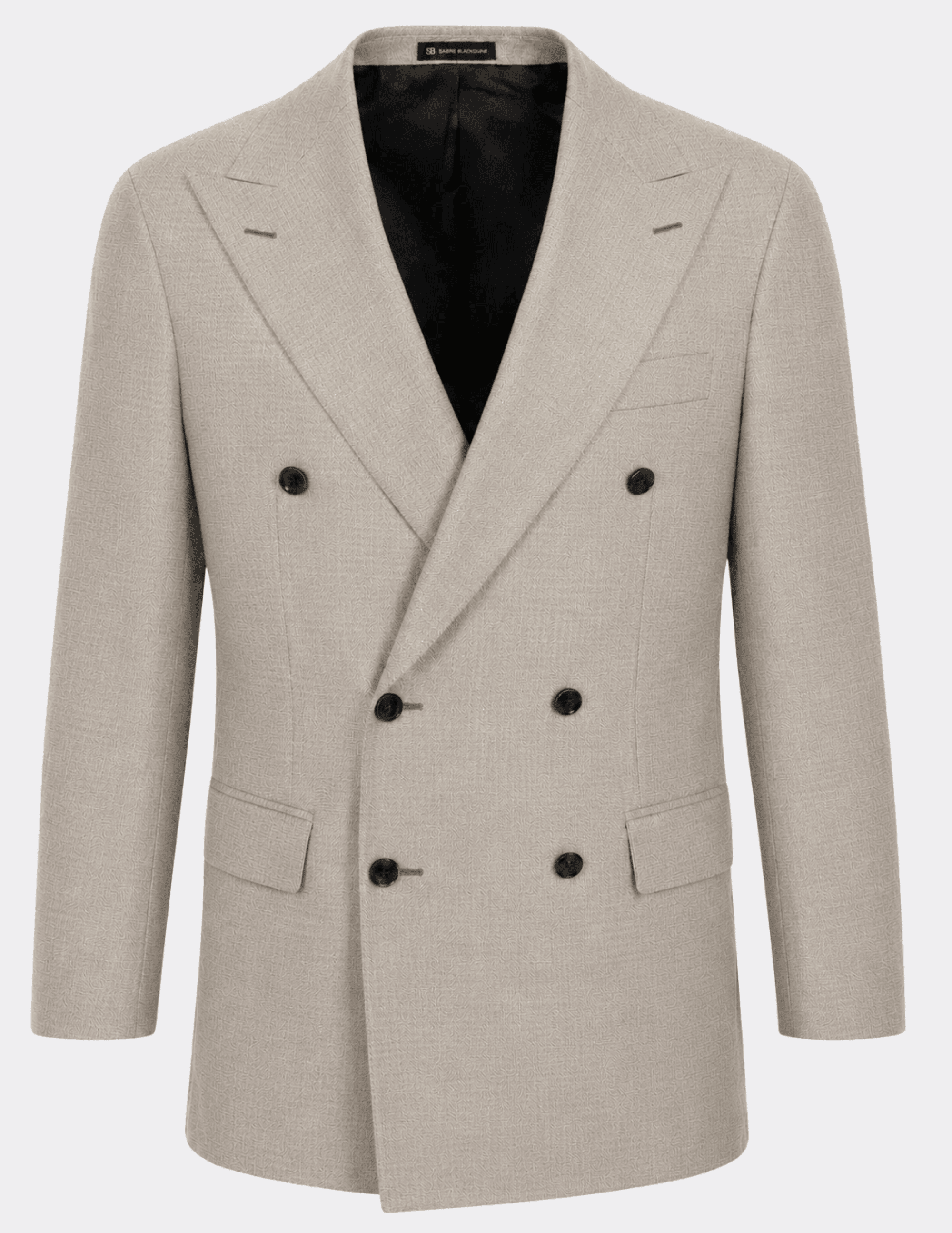 The Savoy Beige Double - Breasted Suit - Samir Bachkami