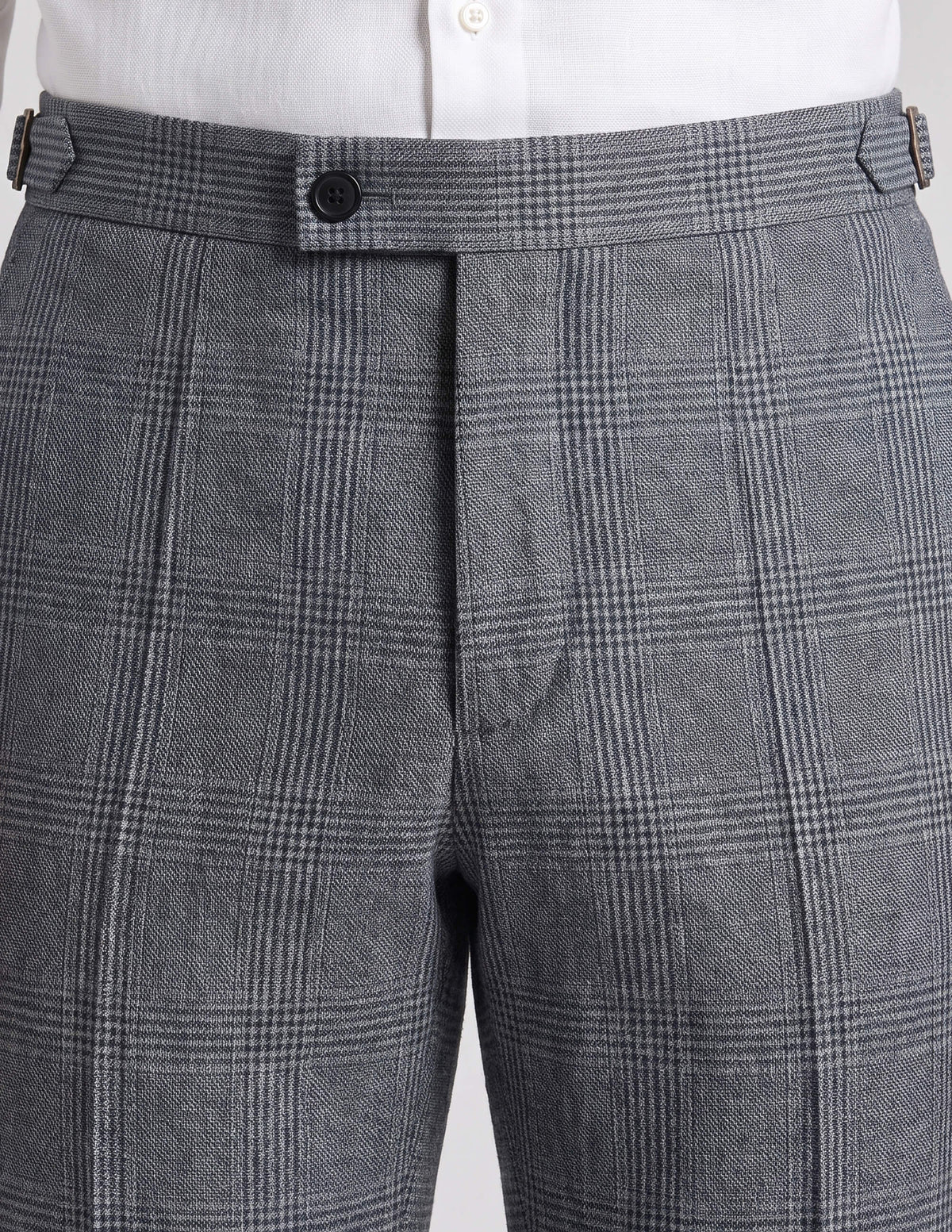 The Sorvano Grey Check Trousers - Samir Bachkami