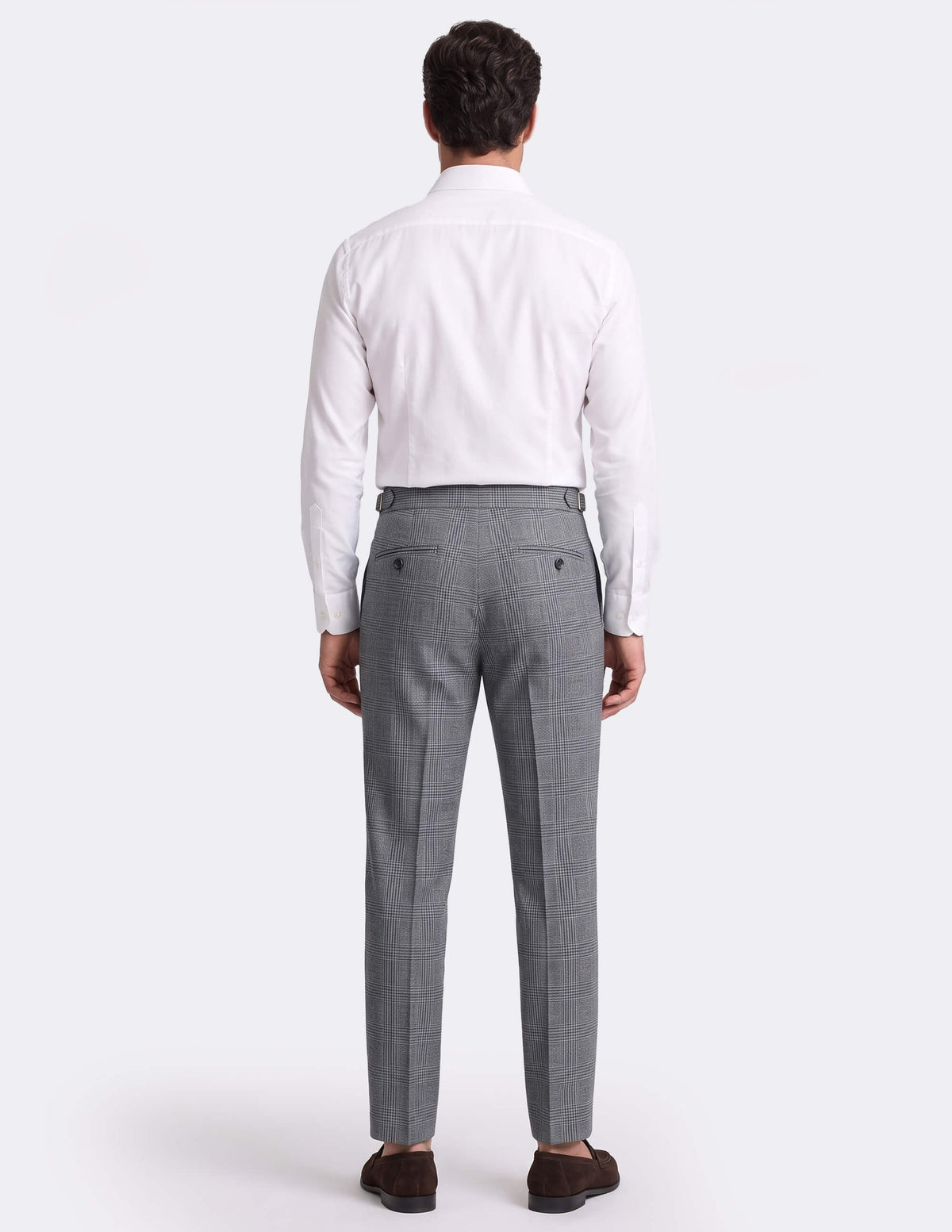 The Sorvano Grey Check Trousers - Samir Bachkami