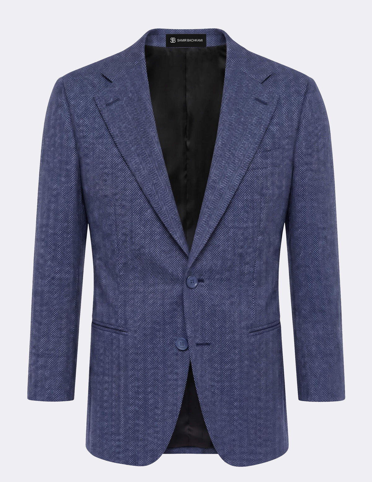 The Sovrino Blue Single-Breasted Jacket - Samir Bachkami