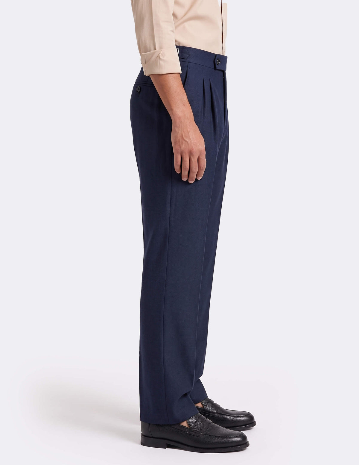 The Tervino Blue Wide-Leg Trousers - Samir Bachkami