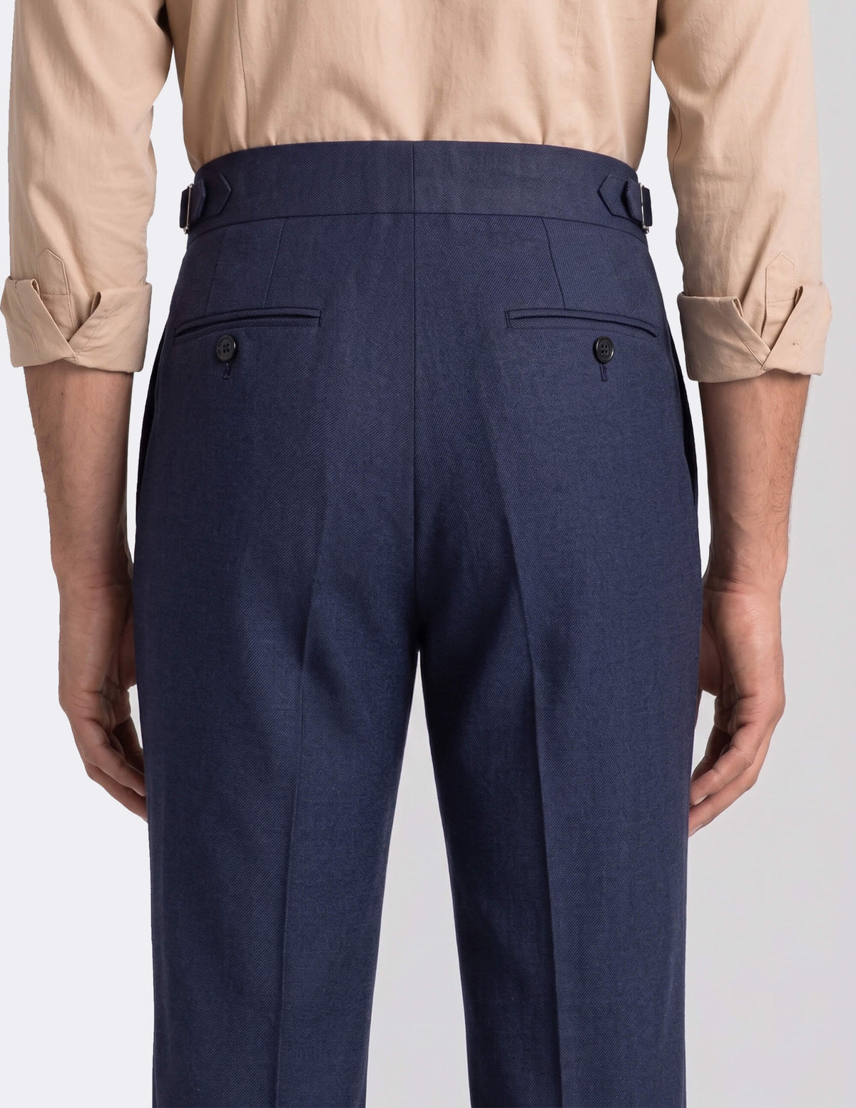 The Tervino Blue Wide-Leg Trousers - Samir Bachkami