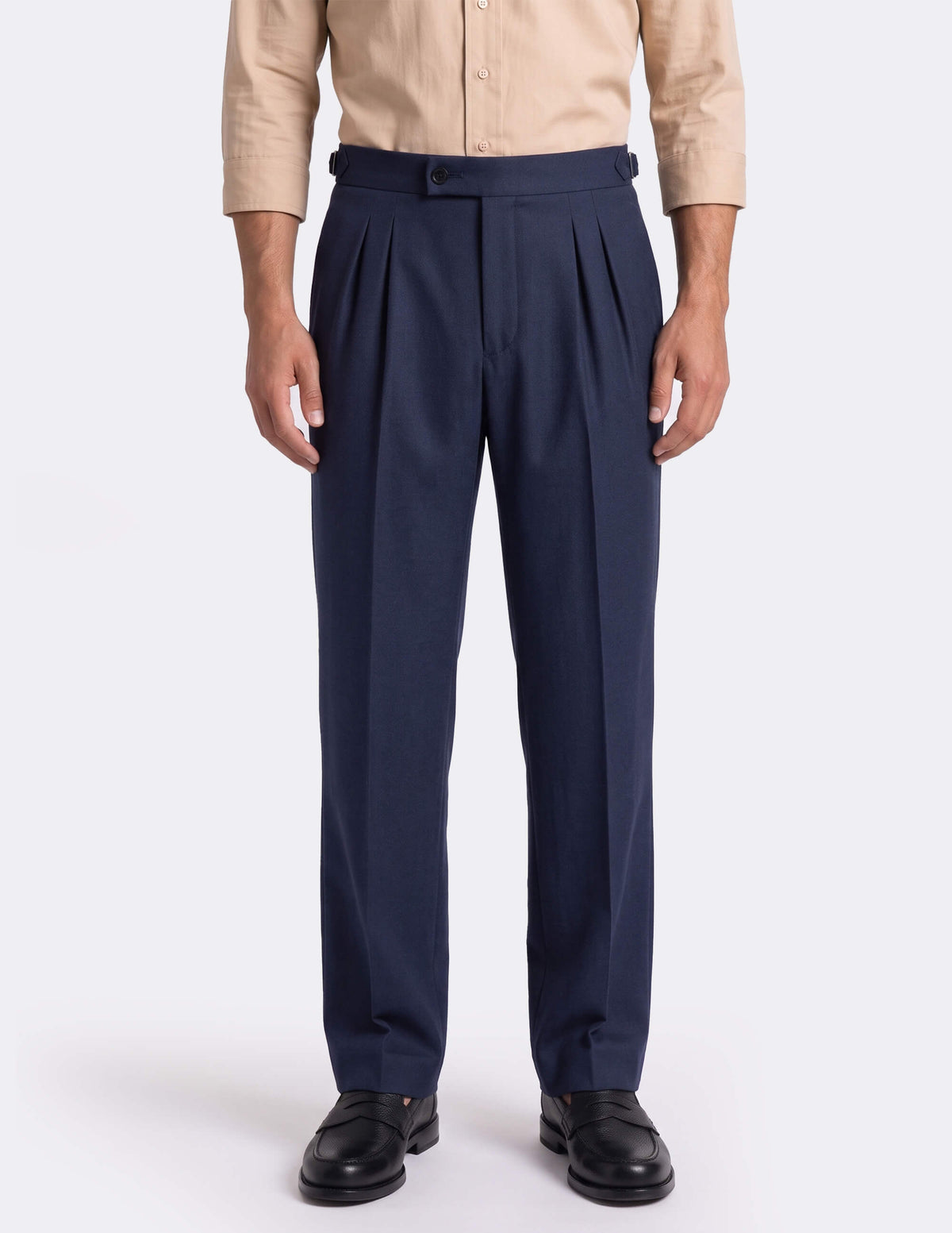 The Tervino Blue Wide-Leg Trousers - Samir Bachkami