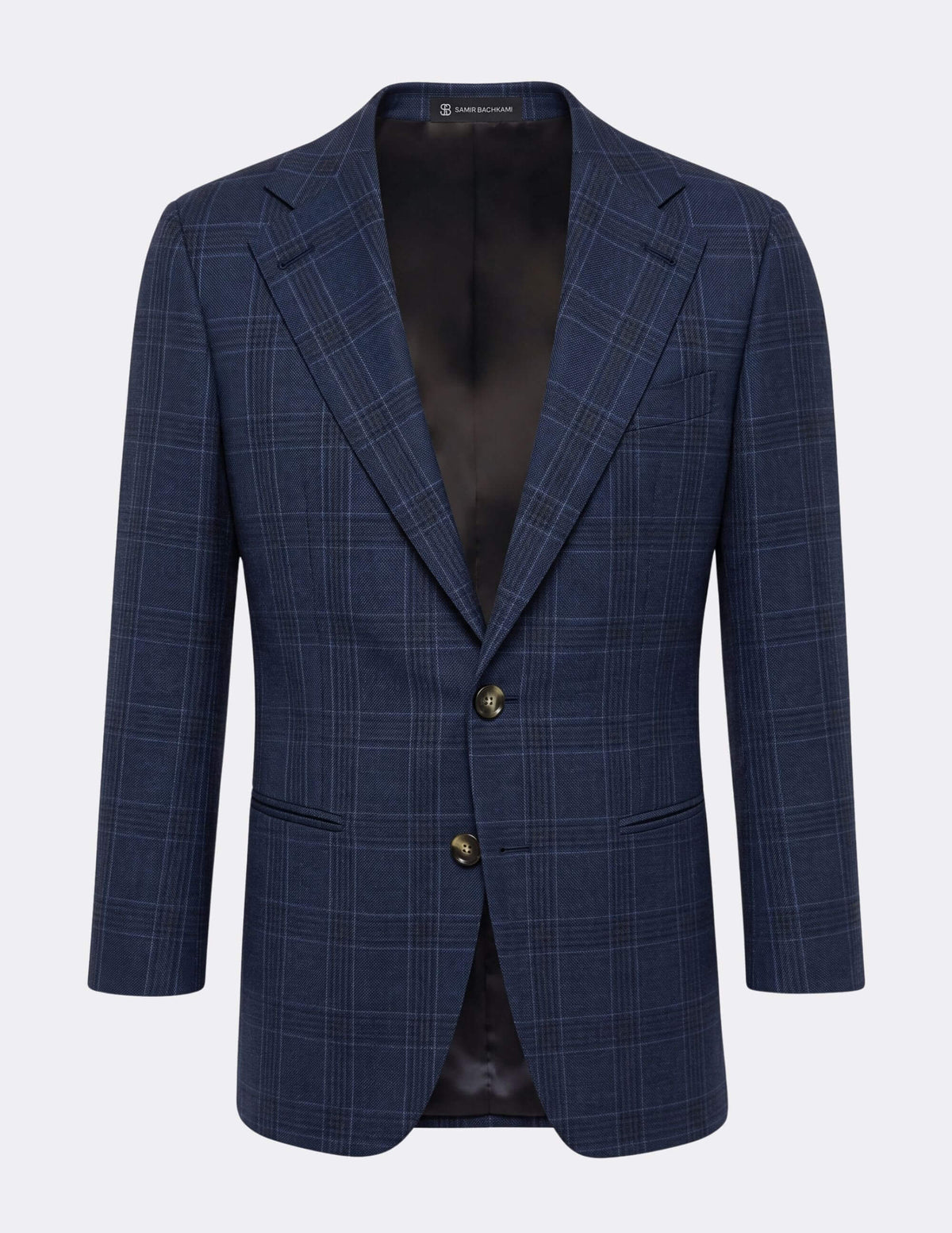 The Torino Navy Check Jacket - Samir Bachkami