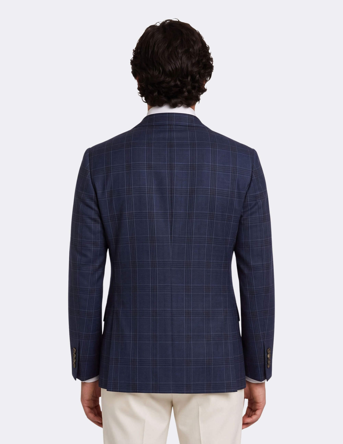 The Torino Navy Check Jacket - Samir Bachkami