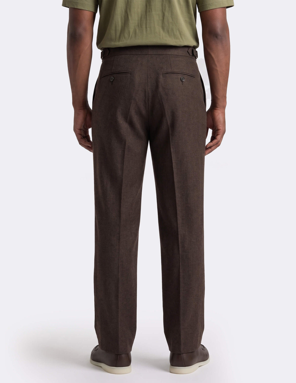 The Torvesso Brown Wide-Leg Trousers - Samir Bachkami