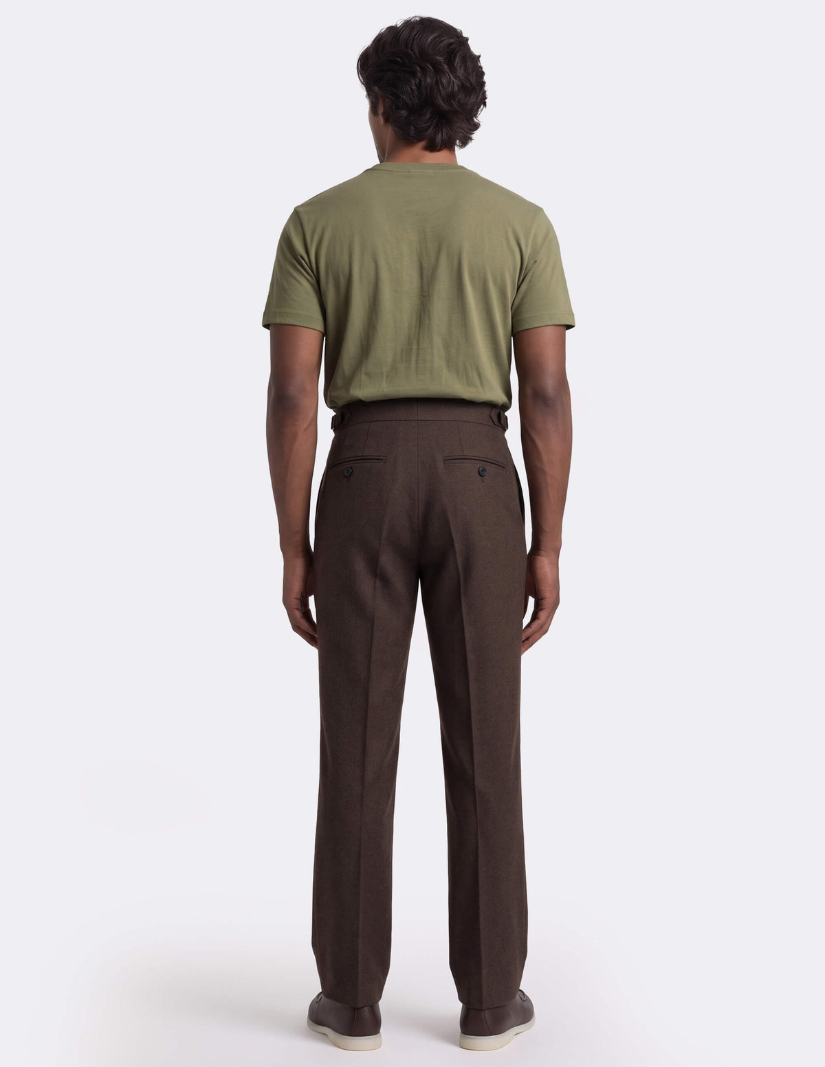 The Torvesso Brown Wide-Leg Trousers - Samir Bachkami
