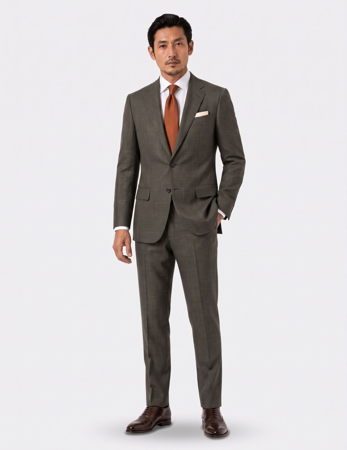 The Val d’Orcia Olive Single-Breasted Suit - Samir Bachkami
