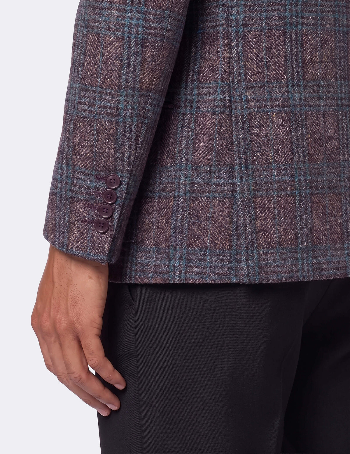 The Velmoro Plum Single-Breasted Jacket - Samir Bachkami