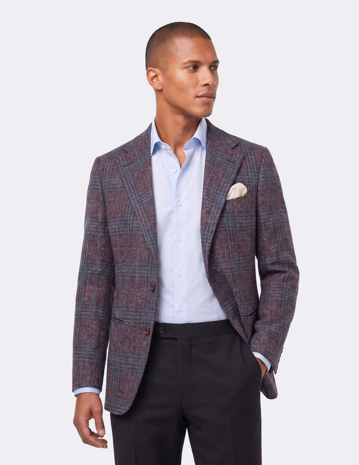 The Velmoro Plum Single-Breasted Jacket - Samir Bachkami