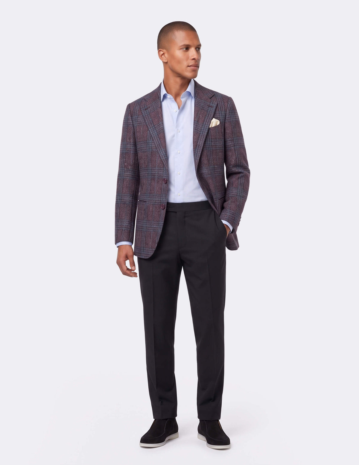 The Velmoro Plum Single-Breasted Jacket - Samir Bachkami