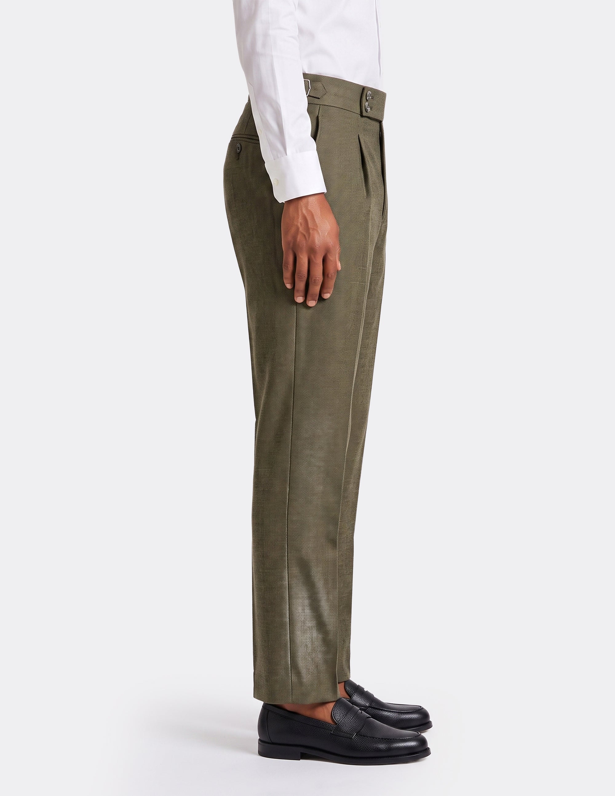 The Verona Olive DB Trousers - Samir Bachkami