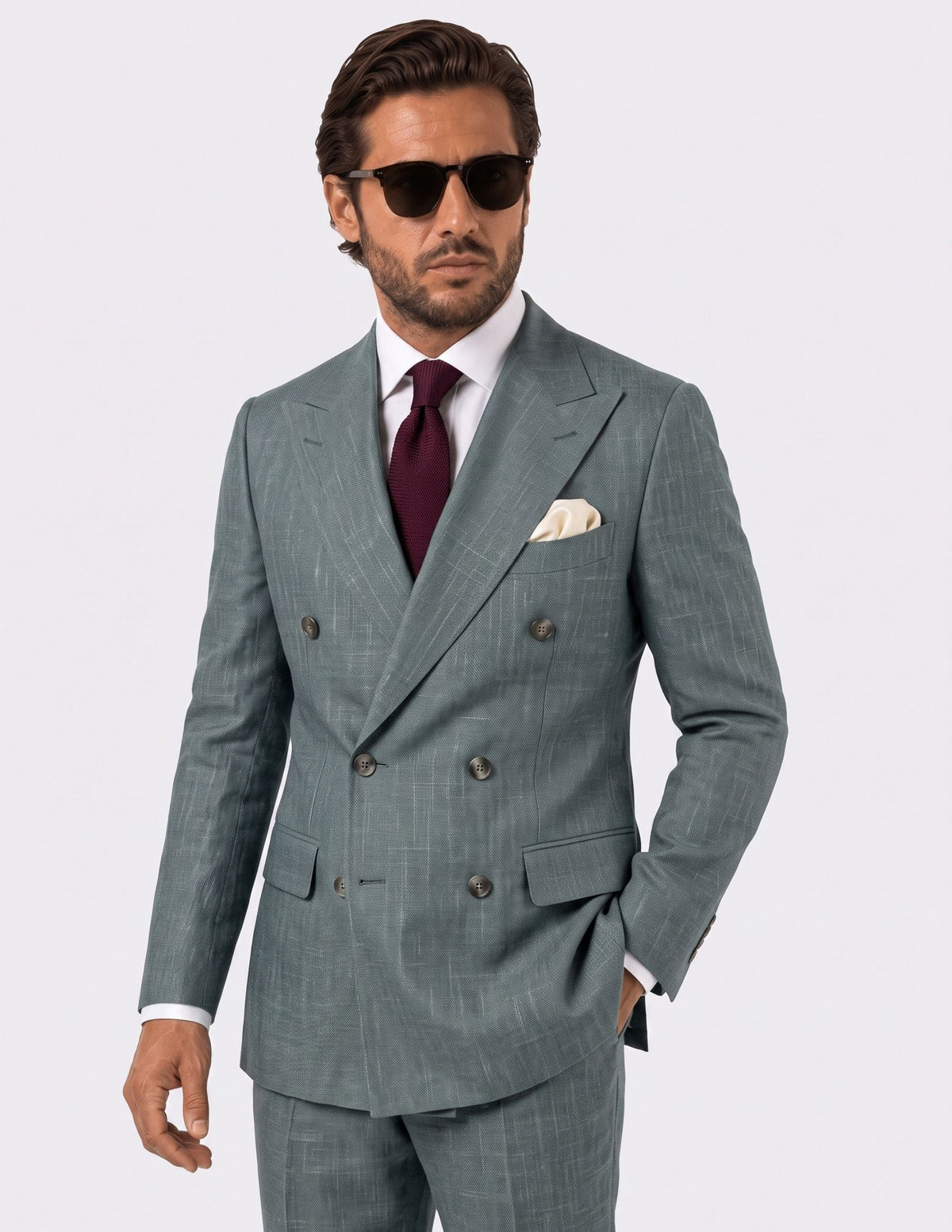 The Virello Sage Double-Breasted Jacket - Samir Bachkami
