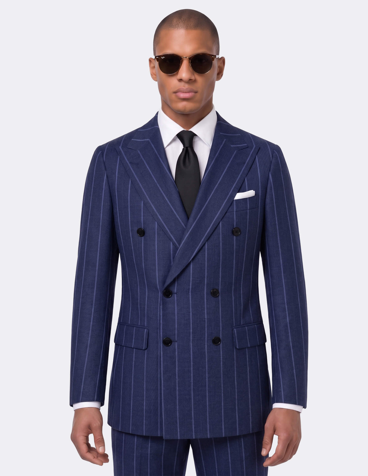 The Zorvello Navy Double-Breasted Suit - Samir Bachkami