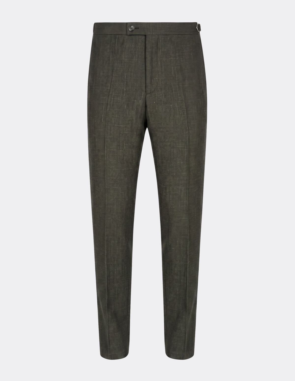 The Val d’Orcia Olive Double-Breasted Suit