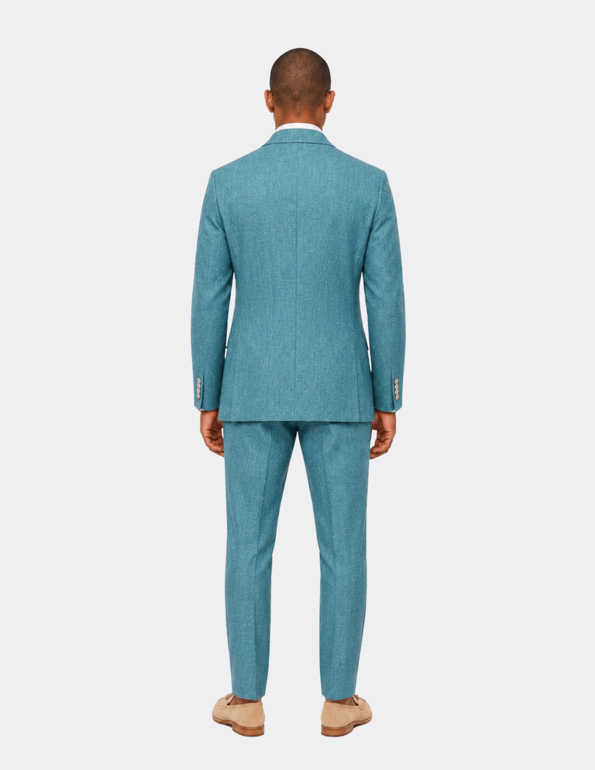 Tuscan Aqua Single Breasted Suit - Samir Bachkami