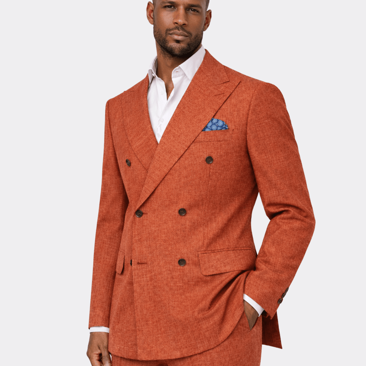 Tuscan Ember Breasted Suit