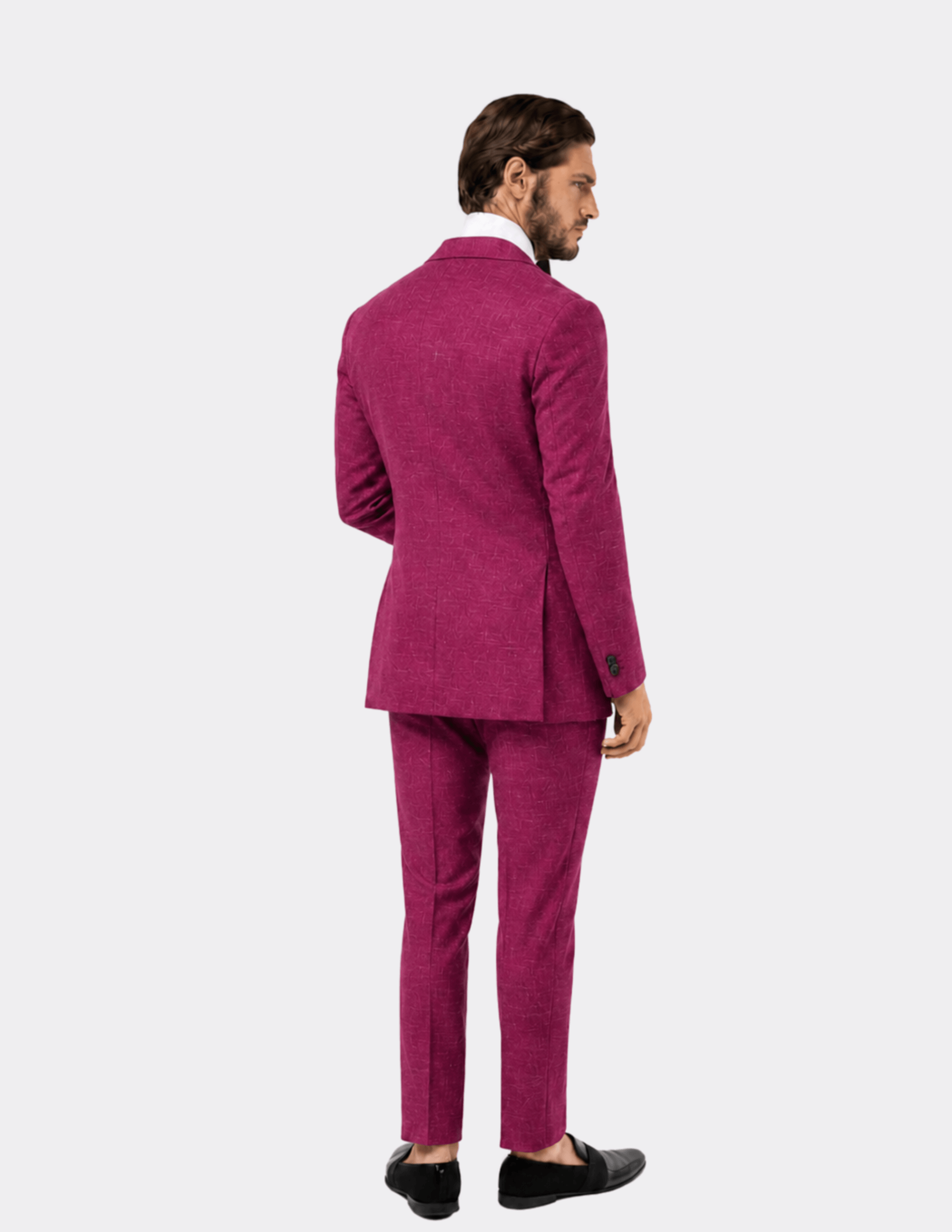 Tuscan Ruby Double Breasted Suit - Samir Bachkami