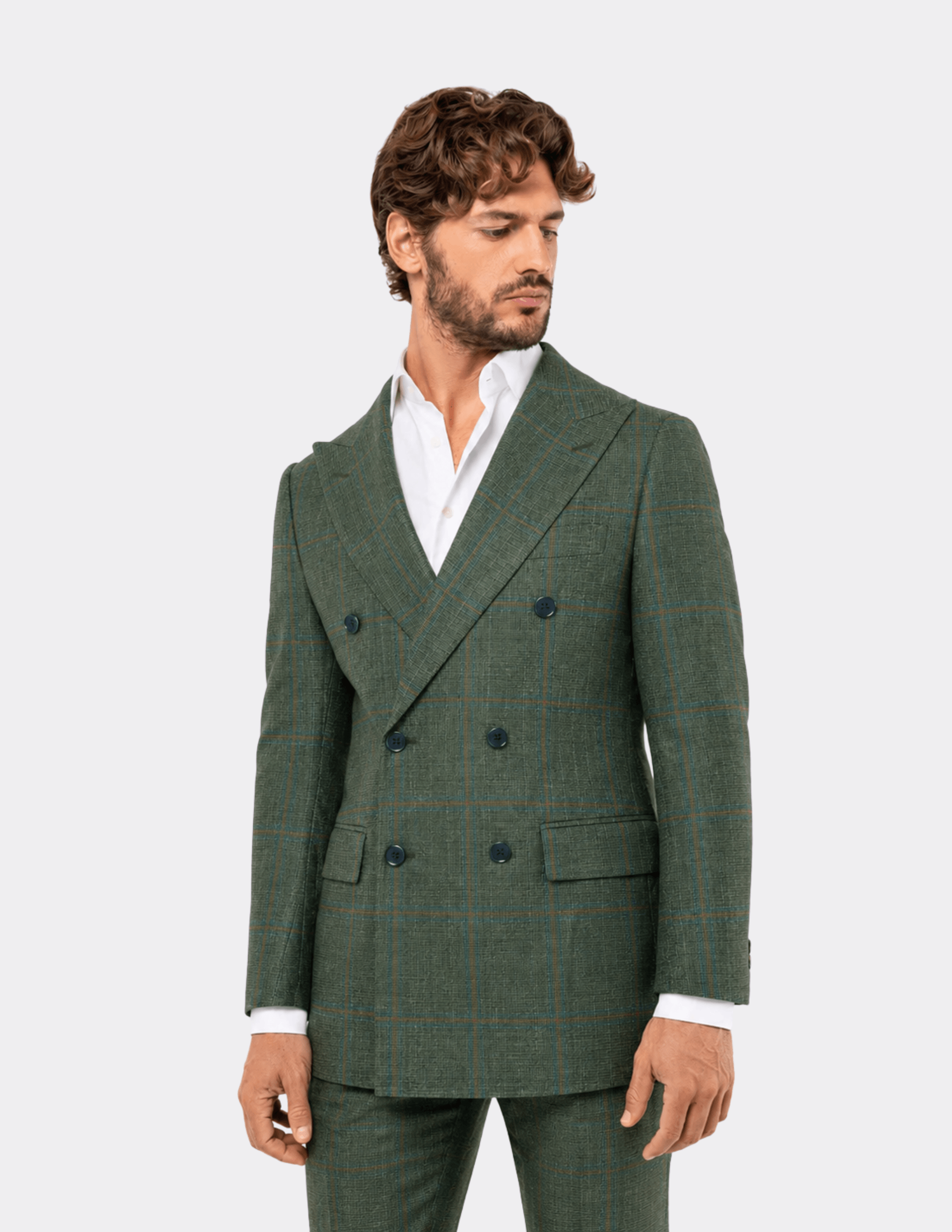 Verde Savona Double Breasted Suit - Samir Bachkami