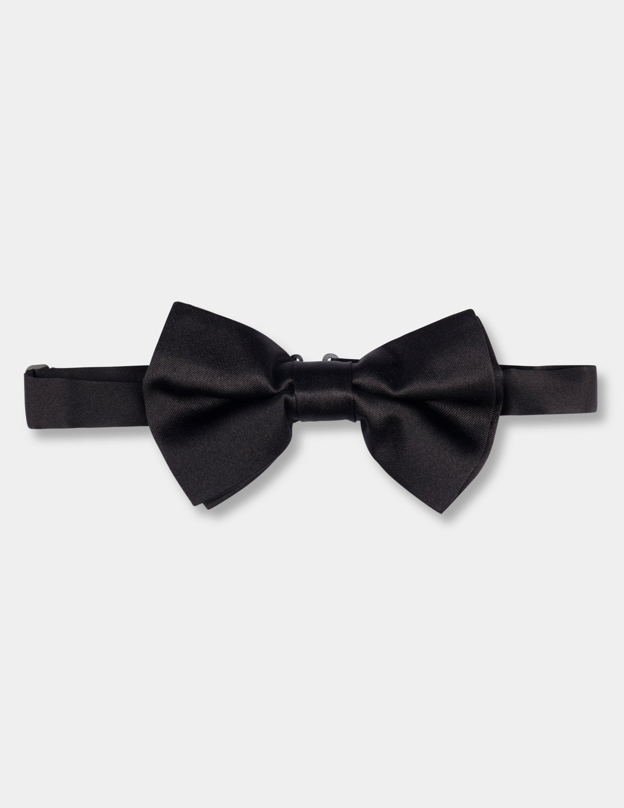 Black Handmade Silk Bow Tie - Samir Bachkami