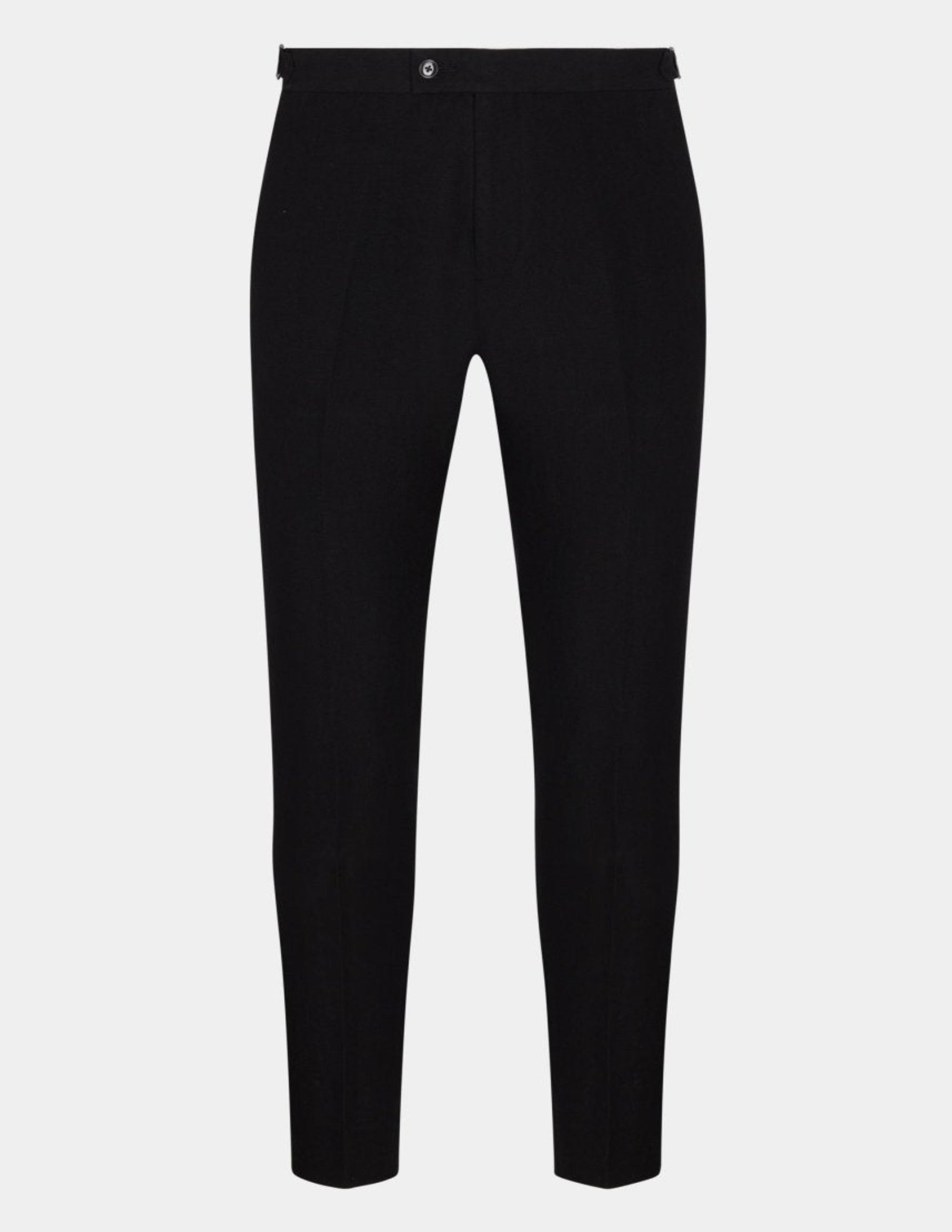 Wide-Leg Linen Trousers Black | Parfois