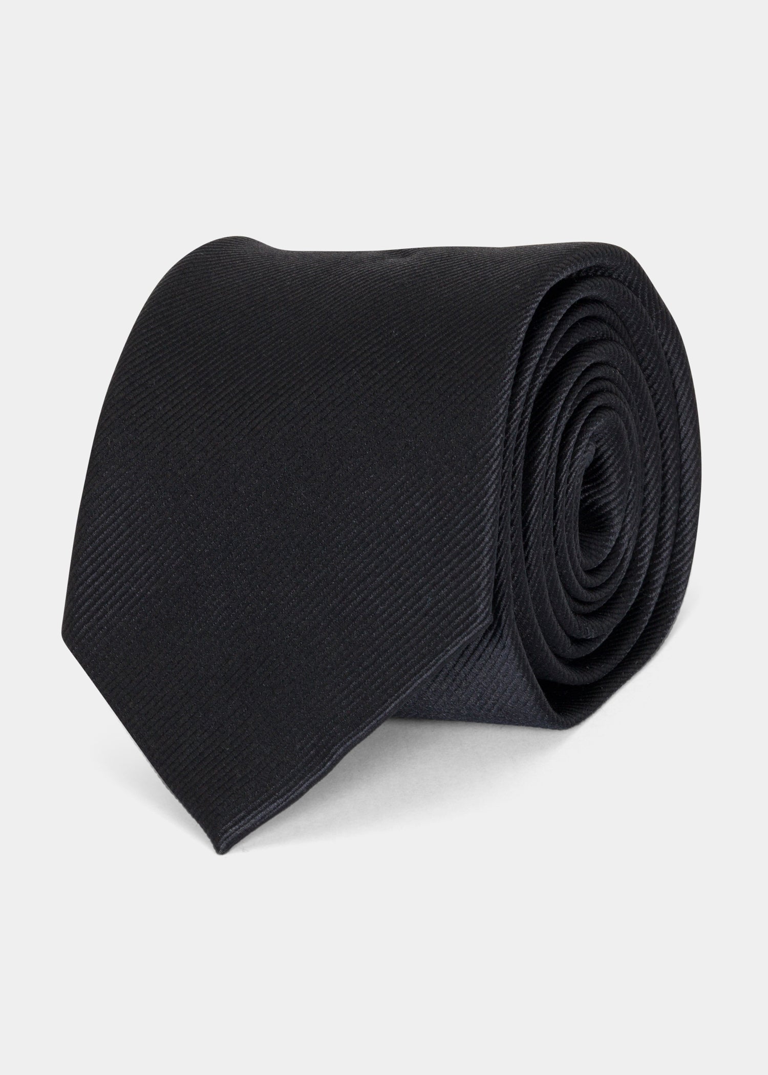 Black Plain Tie - Samir Bachkami
