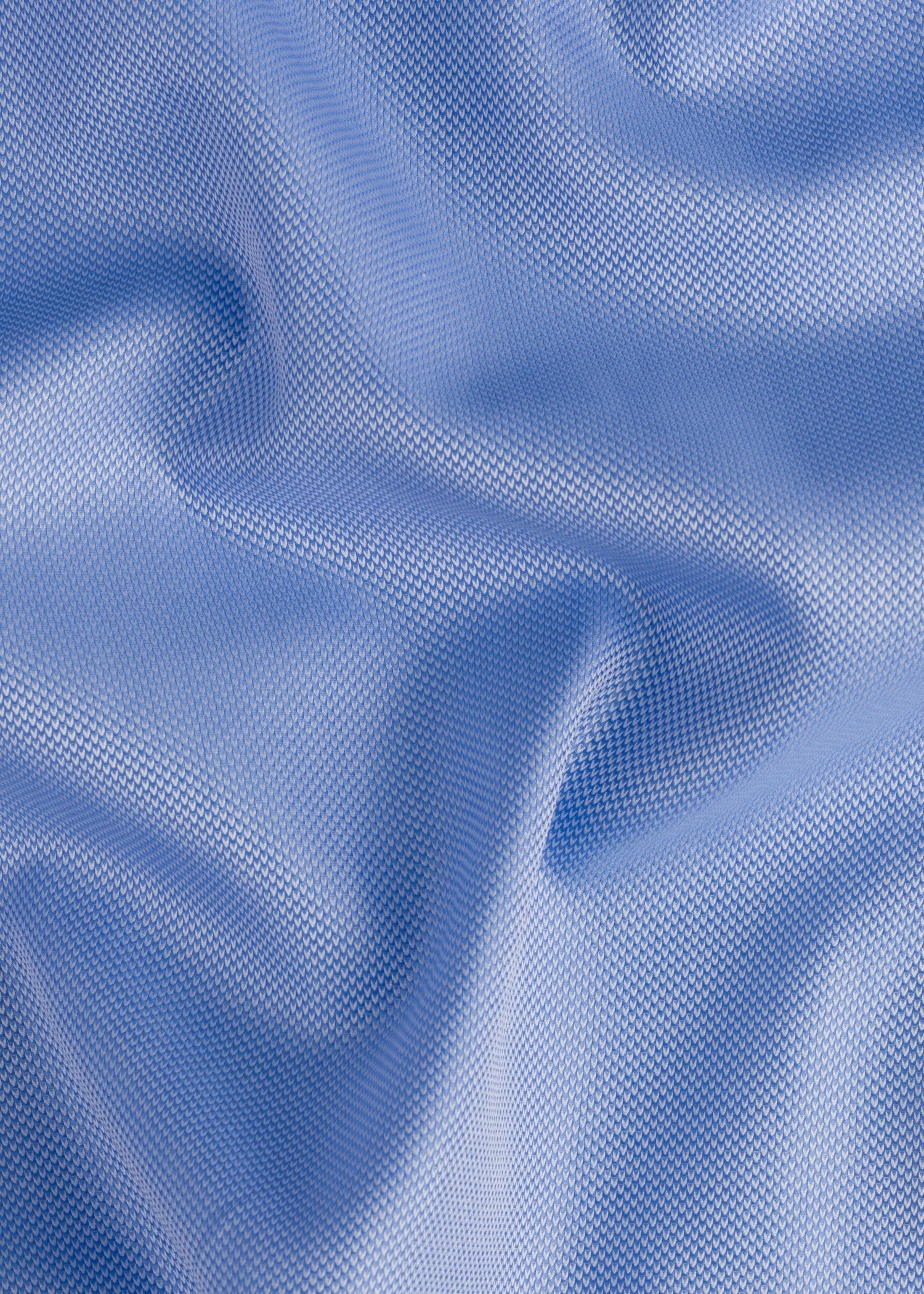 Blue Textured Slim Fit Shirt - Samir Bachkami