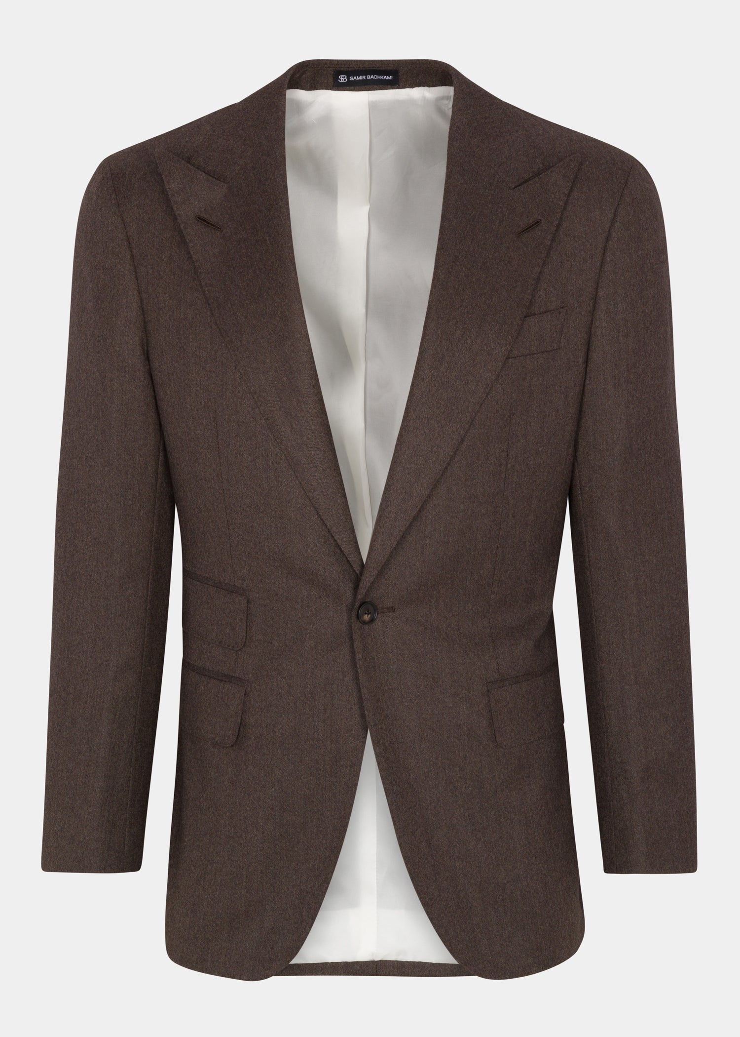 Brown Single Breasted Jacket - Samir Bachkami