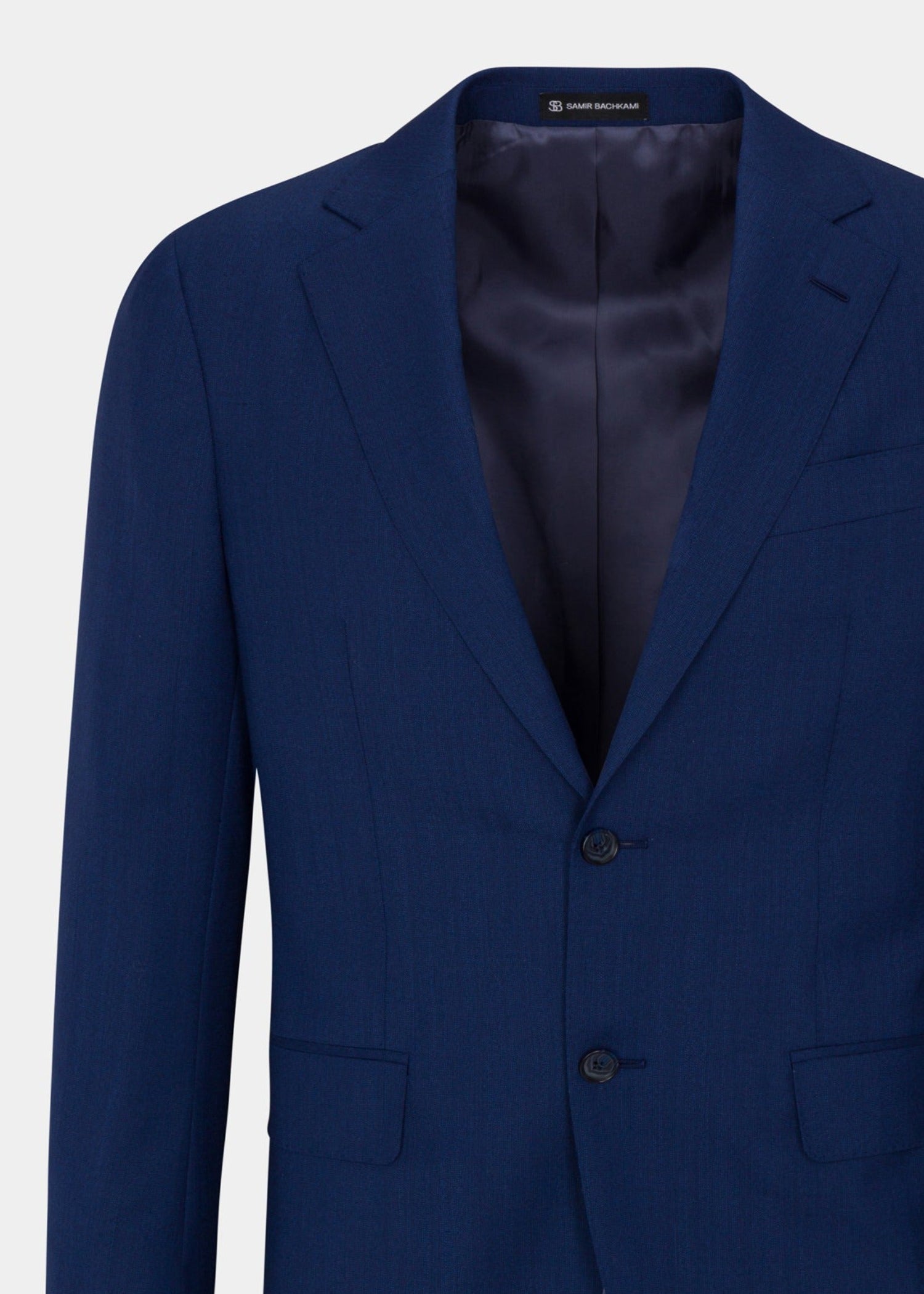 Dark Blue Single Breasted Suit - Samir Bachkami