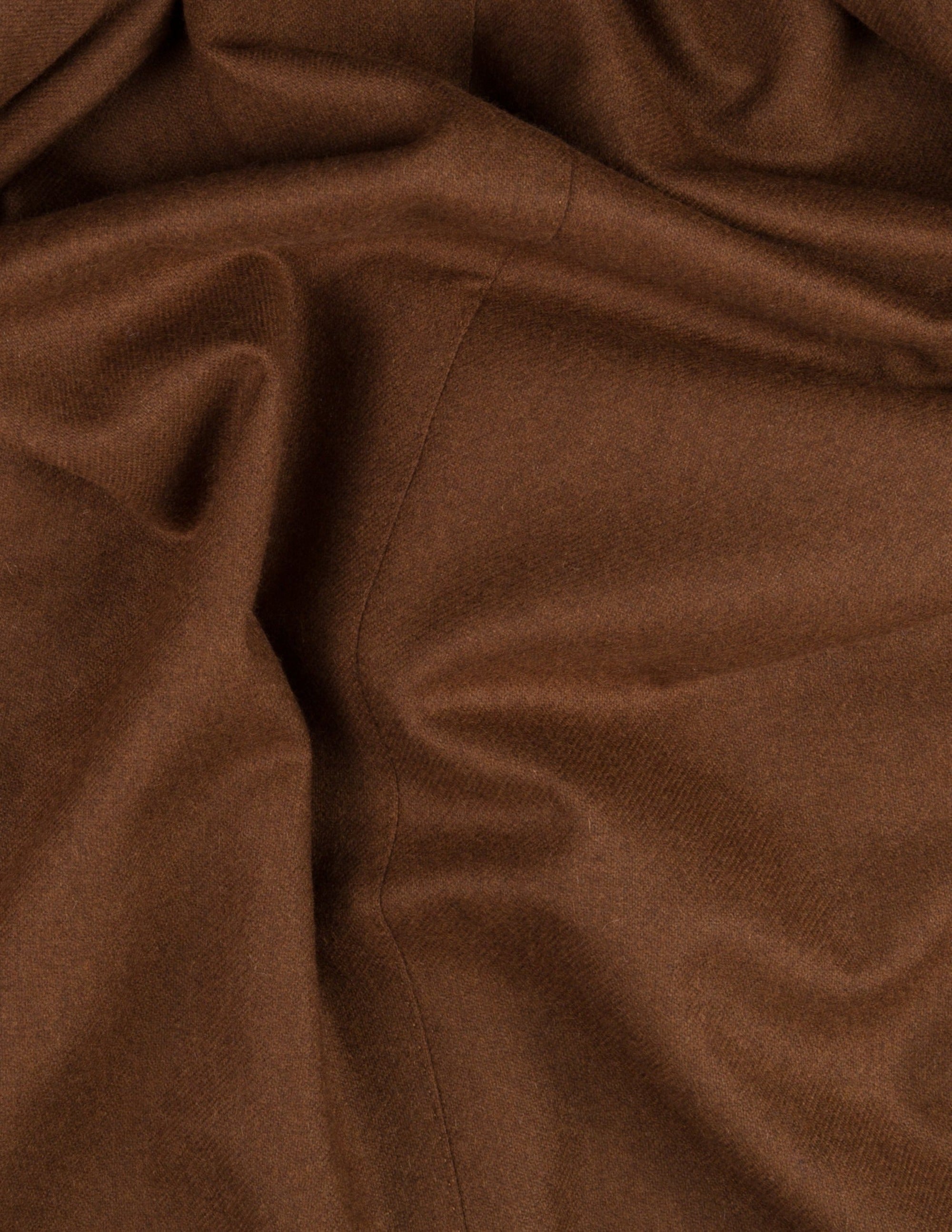 Dark Brown Wool Cashmere Trousers - Samir Bachkami