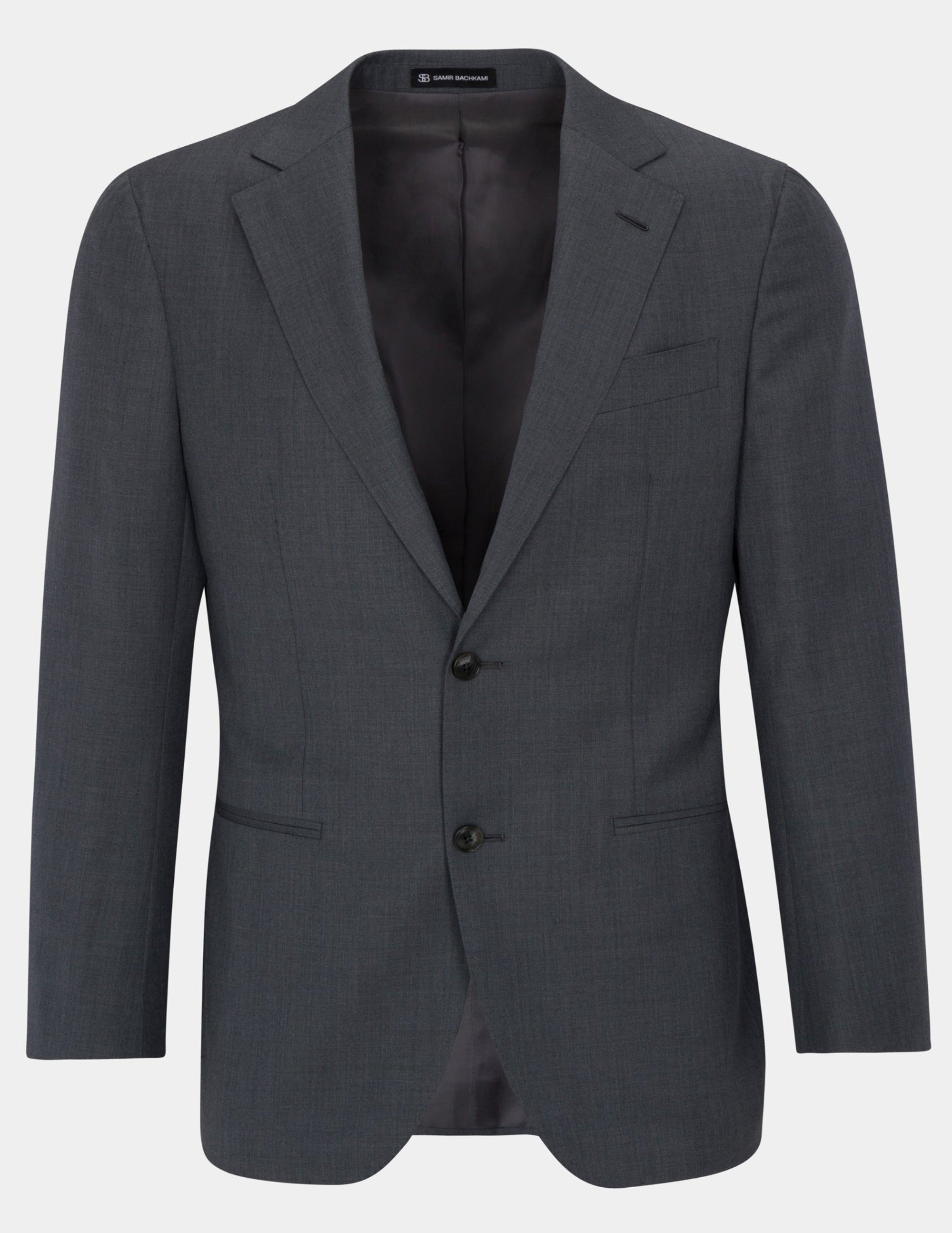 Dark Grey Single Breasted Suit - Samir Bachkami