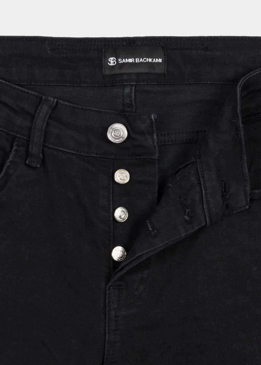 Distressed Grey Skinny Fit Jeans - Samir Bachkami