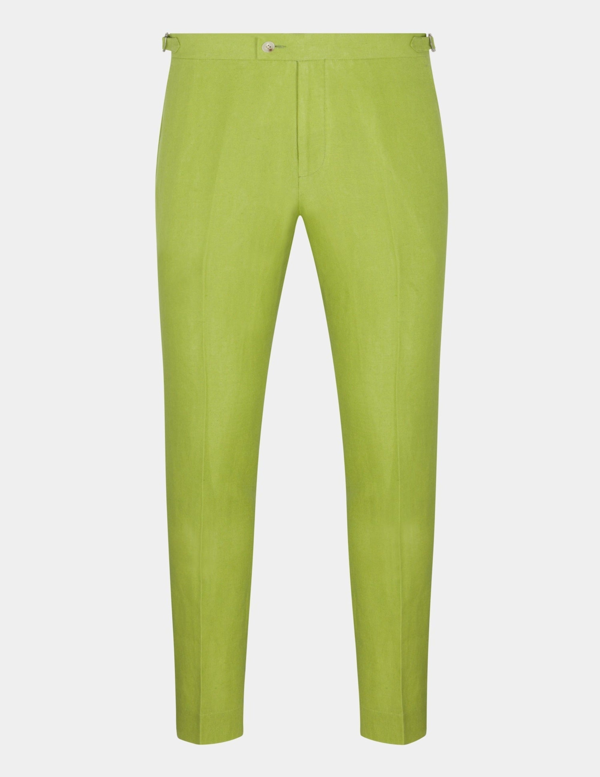 Lime Metallic Trousers