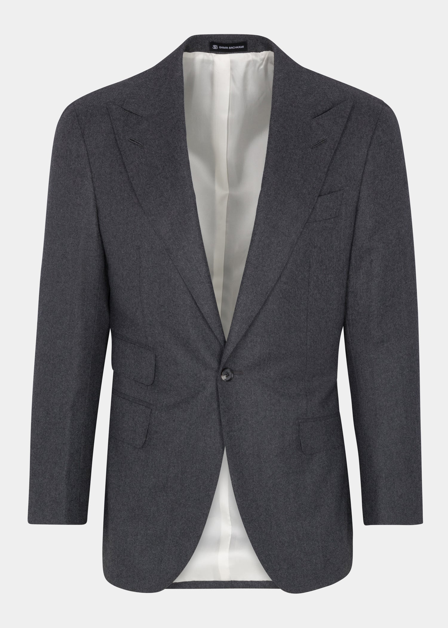 Grey Single Breasted Jacket - Samir Bachkami