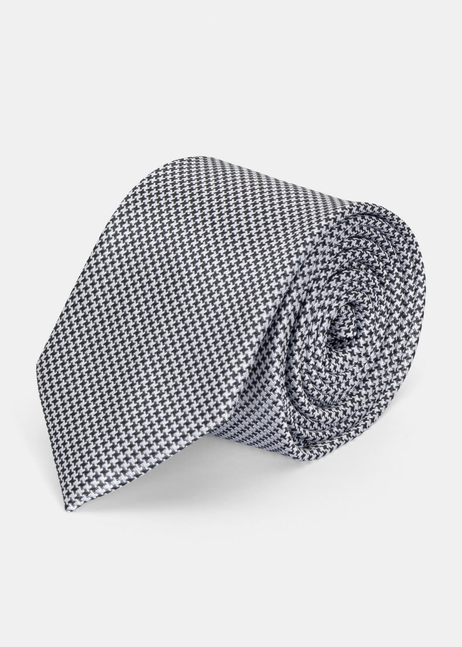 Grey Textured Tie - Samir Bachkami
