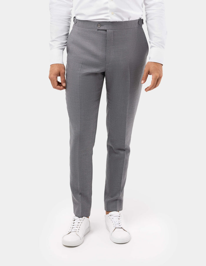 Dark Grey & Maroon Solid Woollen Trouser (Pack of 2)