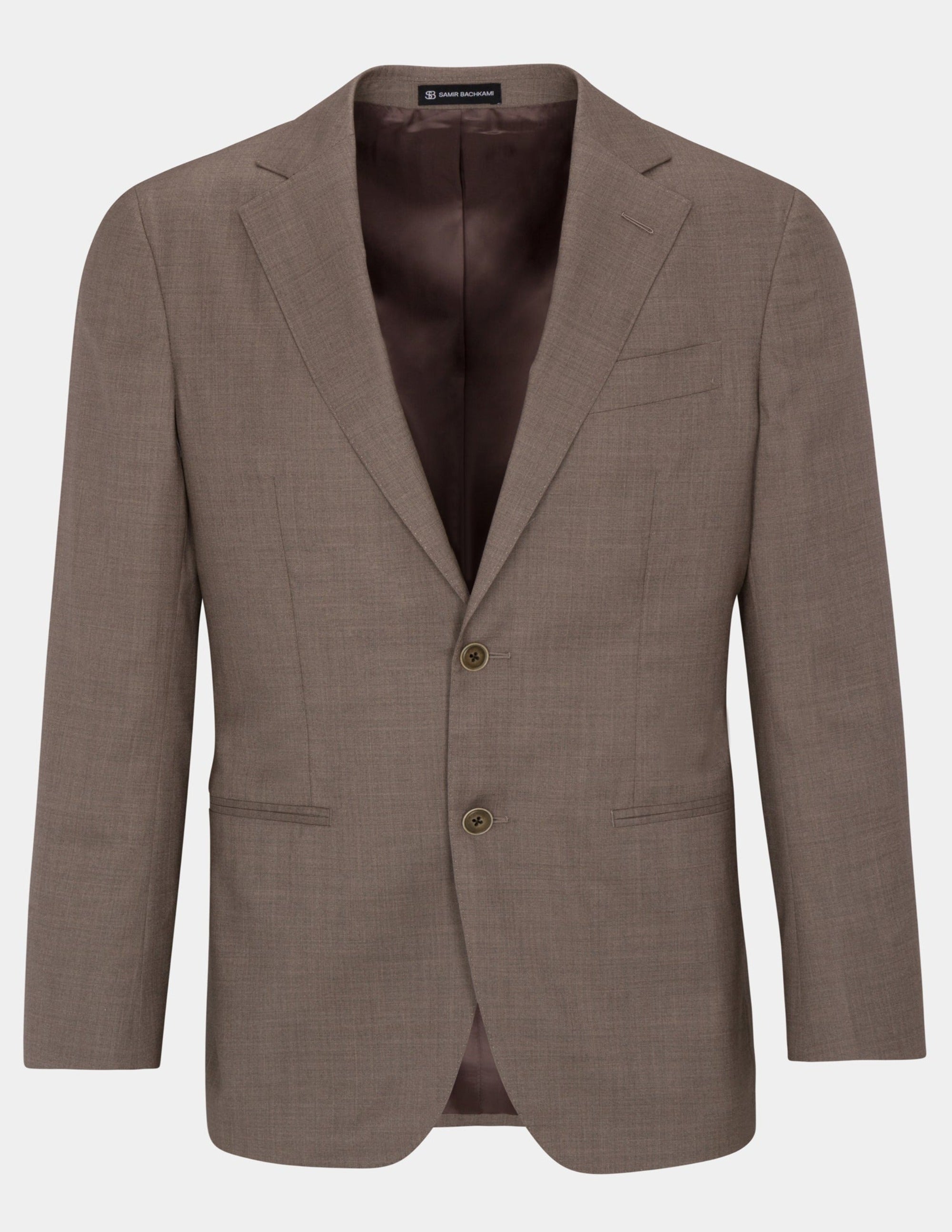 Light Brown Single Breasted Suit - Samir Bachkami