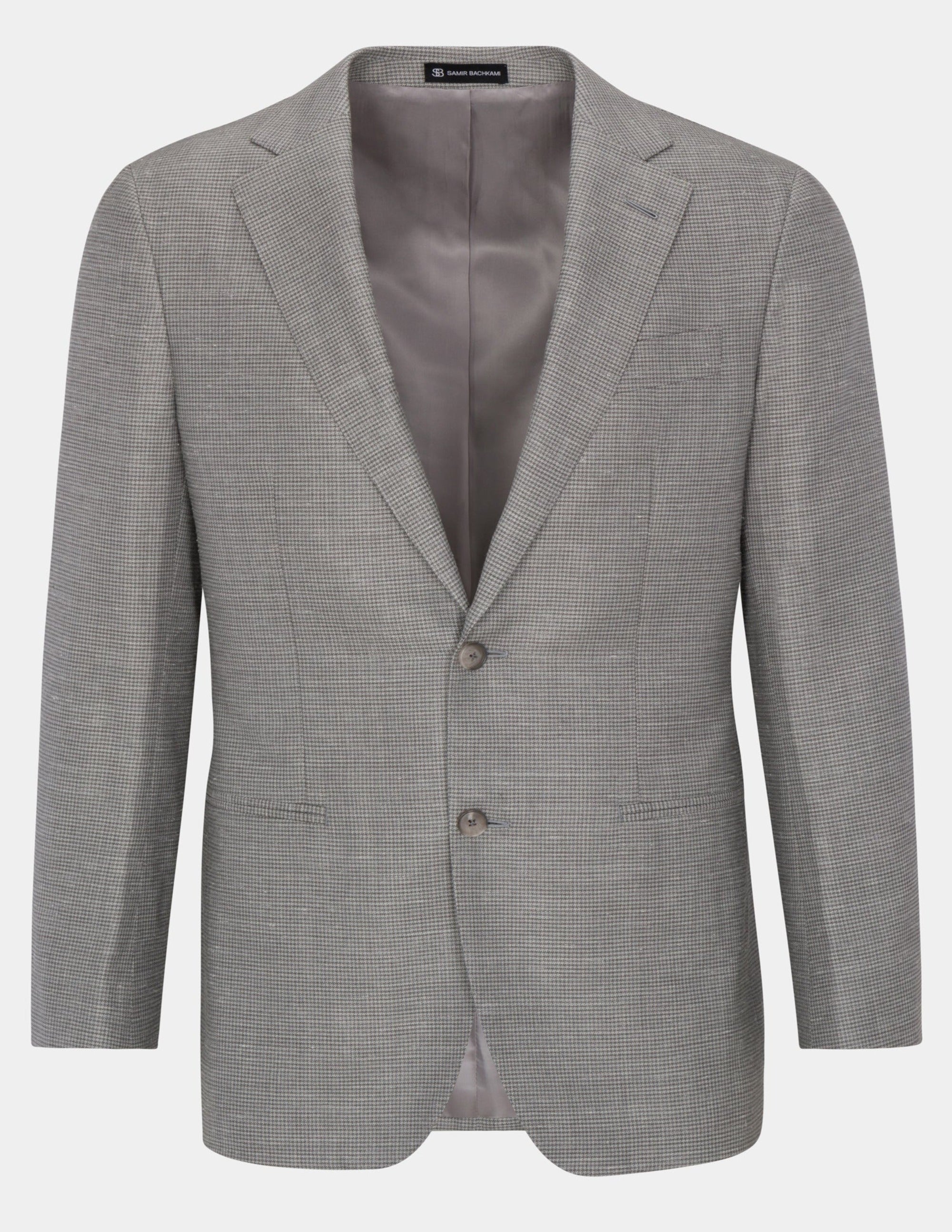 Light Grey Single Breasted Suit - Samir Bachkami