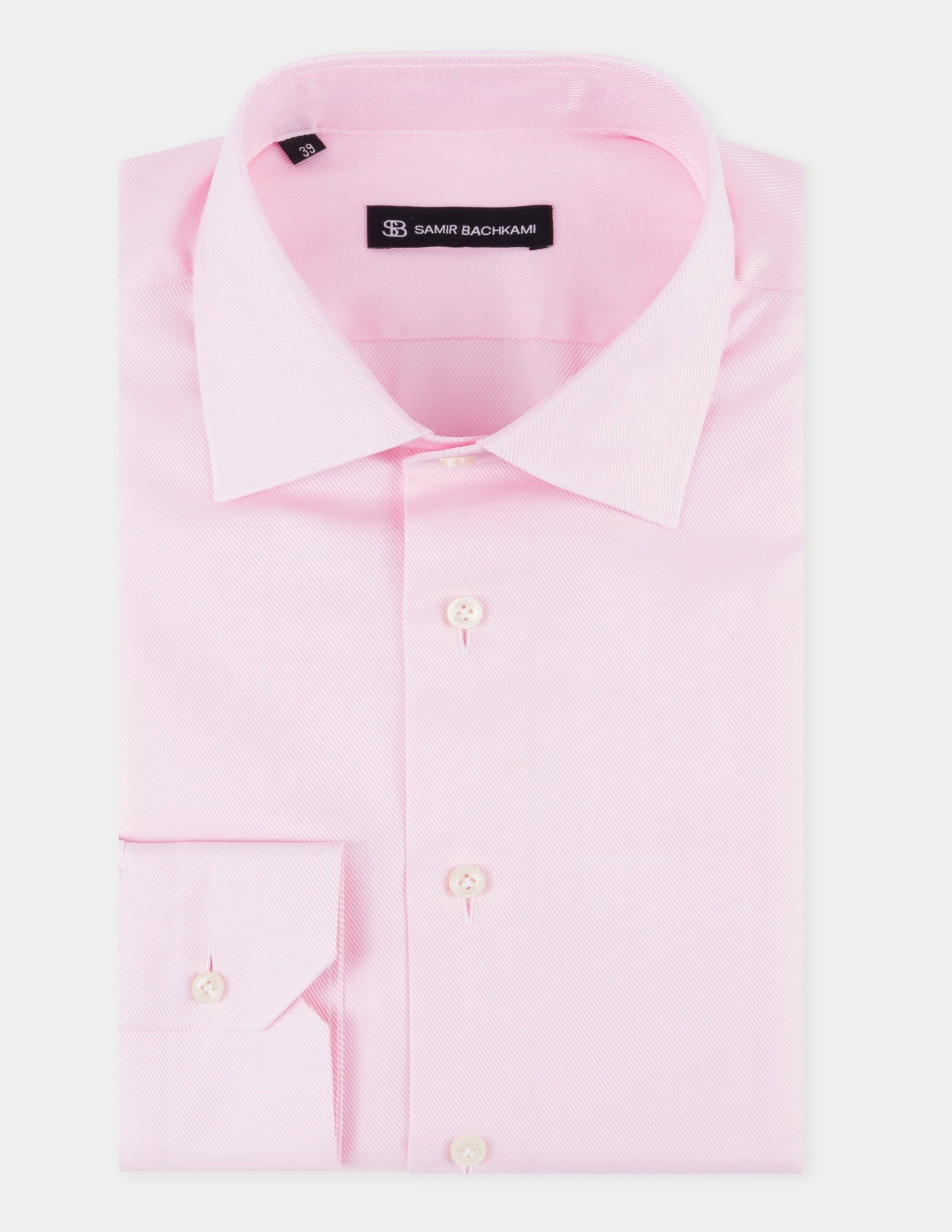 Light Pink Slim Fit Shirt - Samir Bachkami